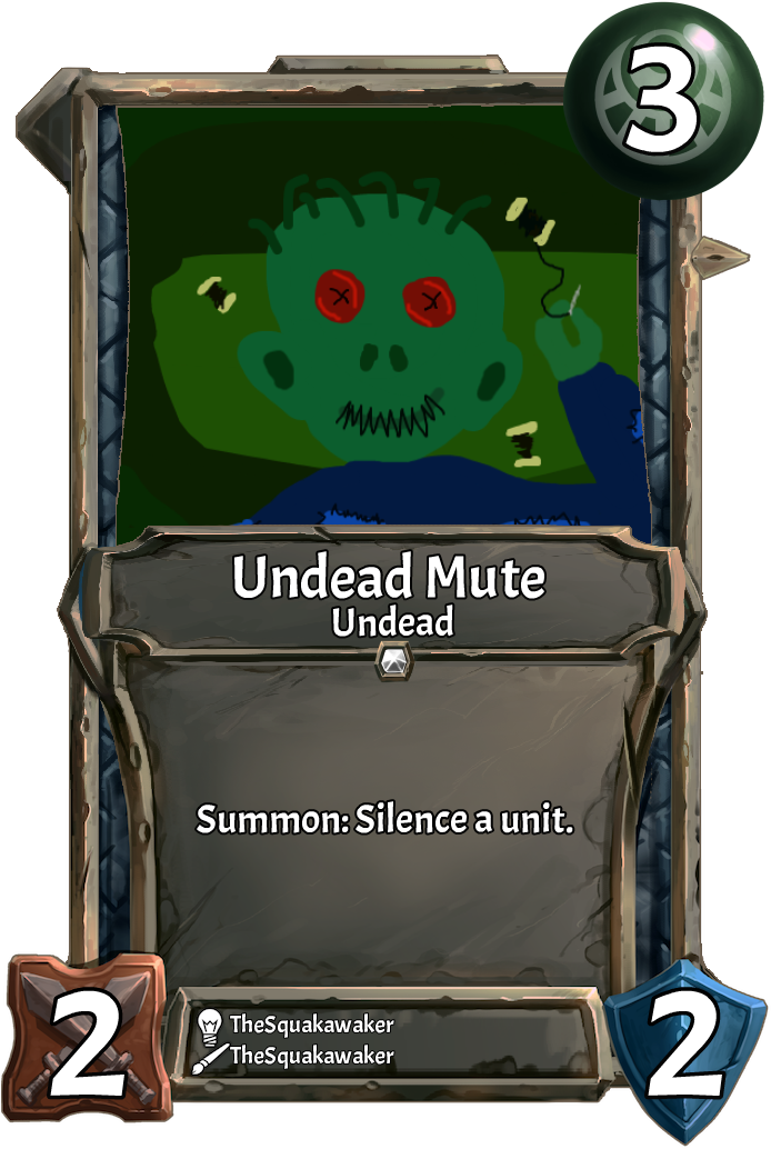 [card] Undead Muteweek (700x1041), Png Download