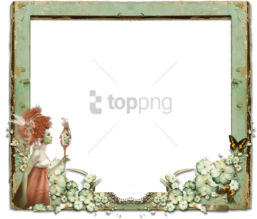 Free Png Old Wooden Frame Png Png Image With Transparent (850x743), Png Download