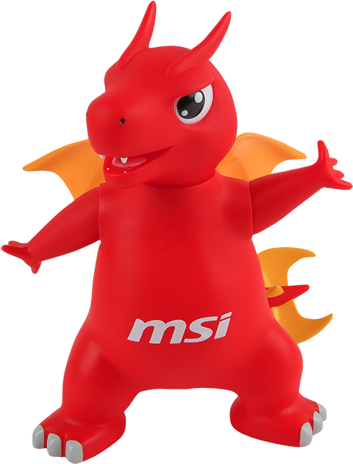 Msi Lucky The Dragon (565x709), Png Download