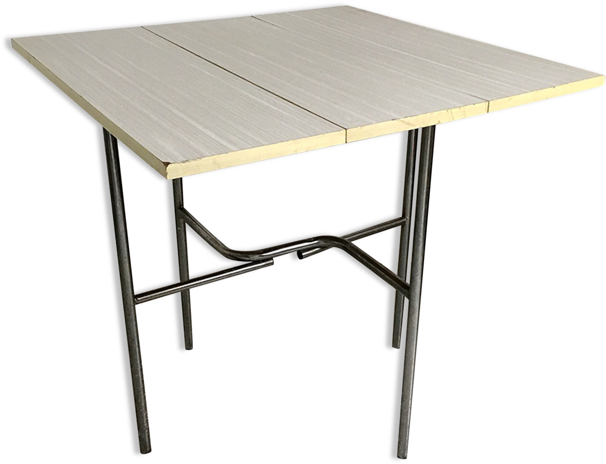 Folding Table In Formica Vintage 60's - Outdoor Table (1457x1457), Png Download