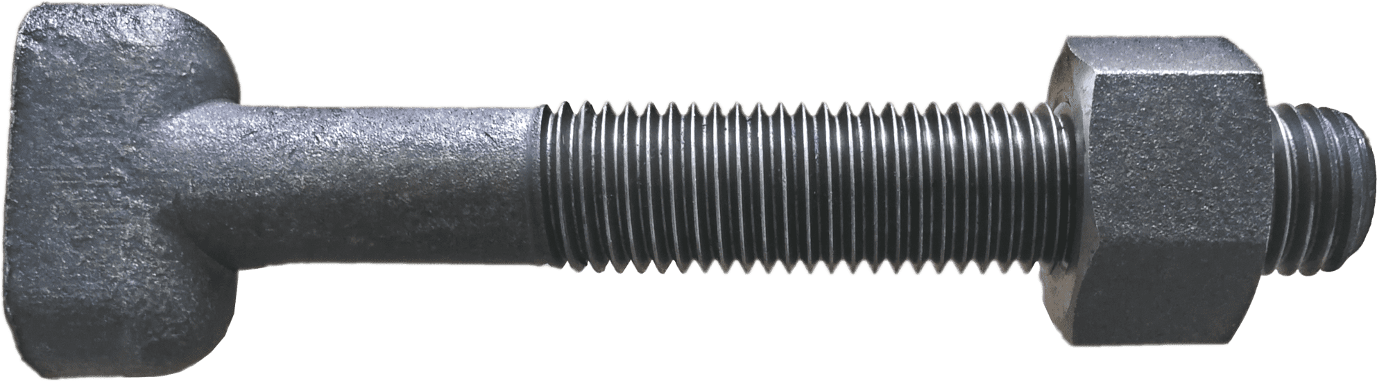 Tee-bolt Self Colour Assembly With Nut - Rifle (2048x595), Png Download