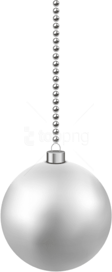 Free Png White Christmas Hanging Ball Png - White Christmas Balls Transparent (480x1148), Png Download