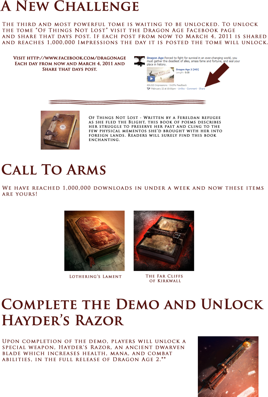 Call To Arms - Dragon Age 2 Hayder's Razor (875x1295), Png Download