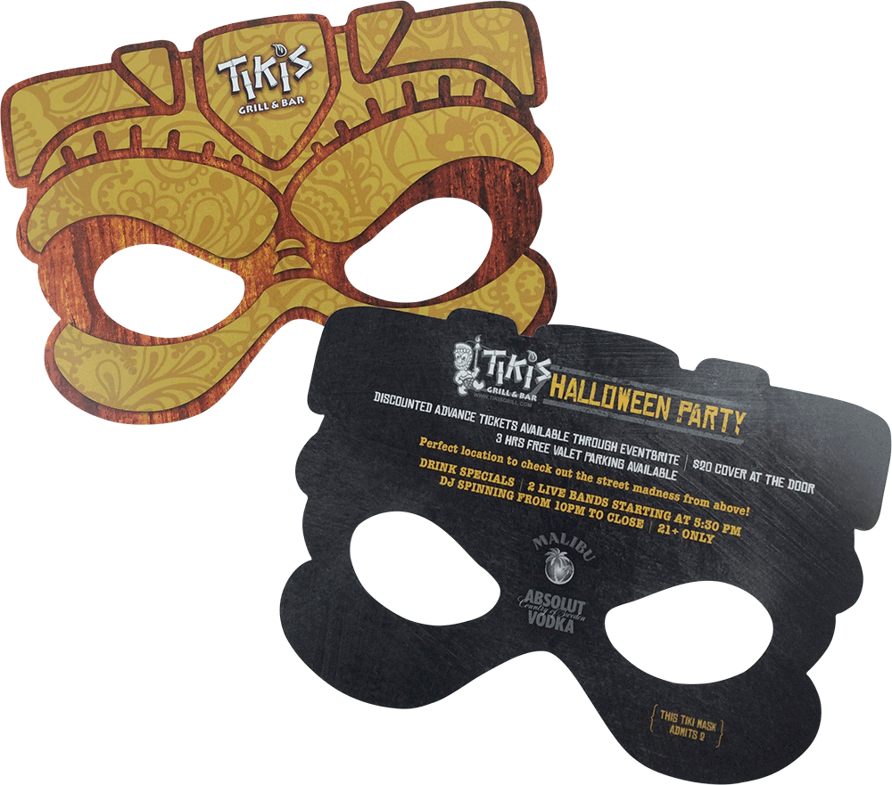 Print Tiki's Mask - Mask (1000x881), Png Download