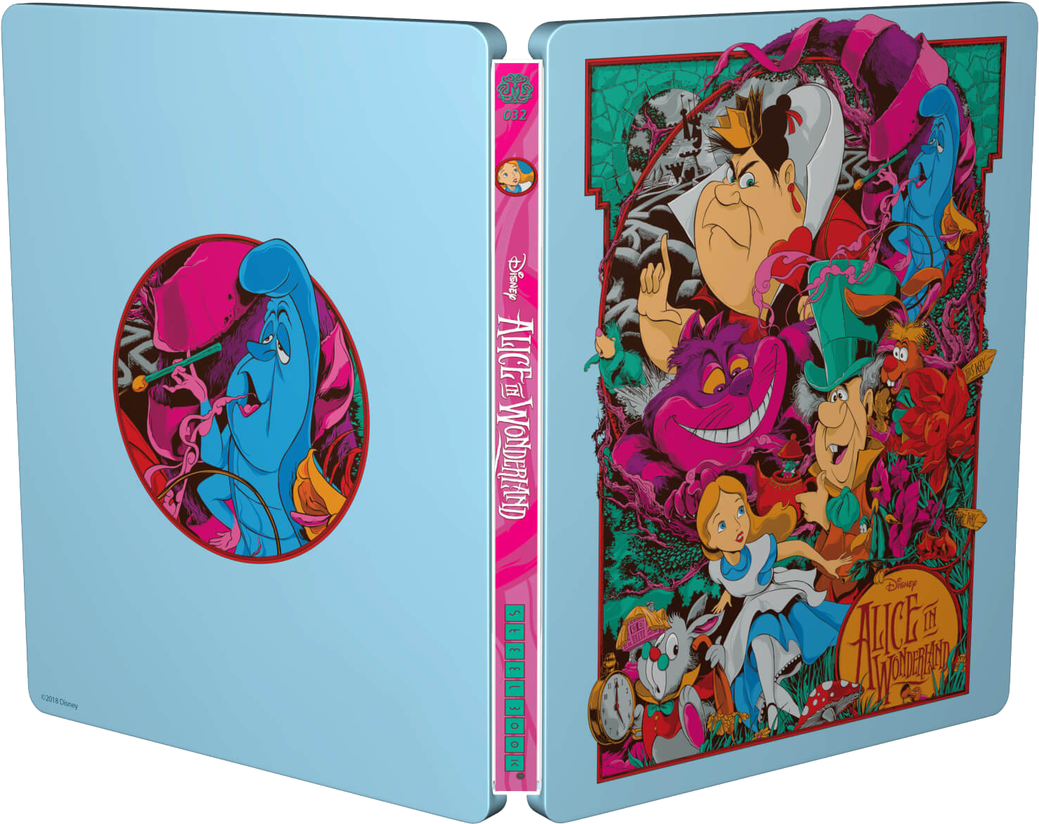 Alice In Wonderland Mondo Steelbook (1518x1198), Png Download