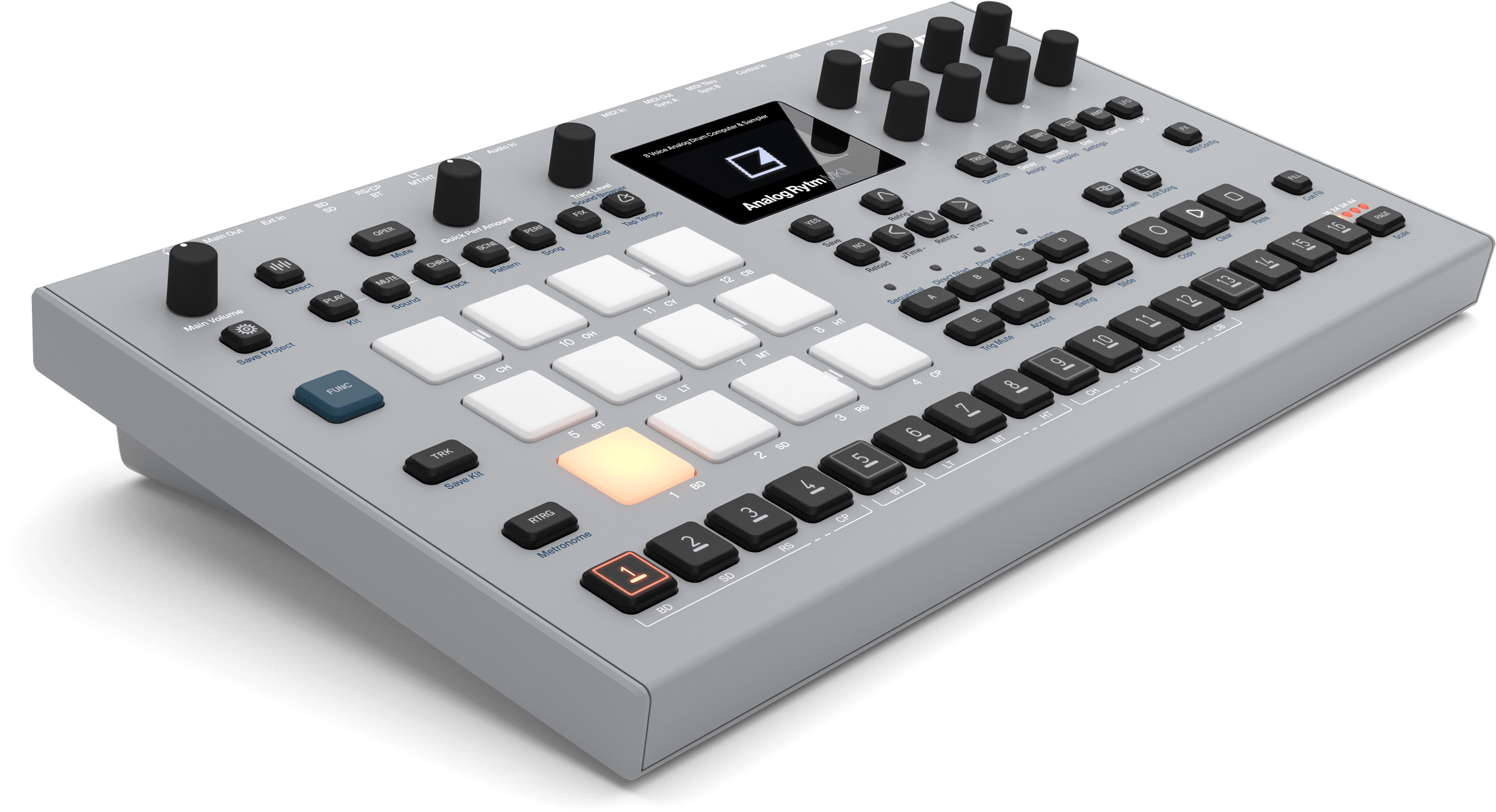 A Different Drum - Elektron Analog Rytm Mkii (2592x1205), Png Download
