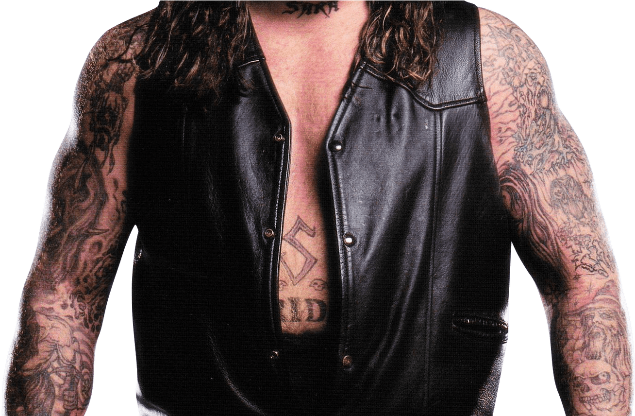Undertaker Png Transparent Images Png All - Undertaker Leather Vest (1368x855), Png Download
