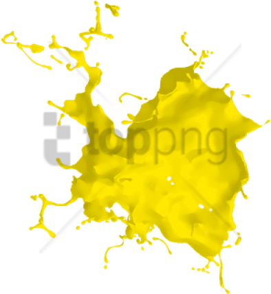 Free Png Yellow Paint Splash Png Png Image With Transparent - Flying Paint Picsart Png (850x638), Png Download