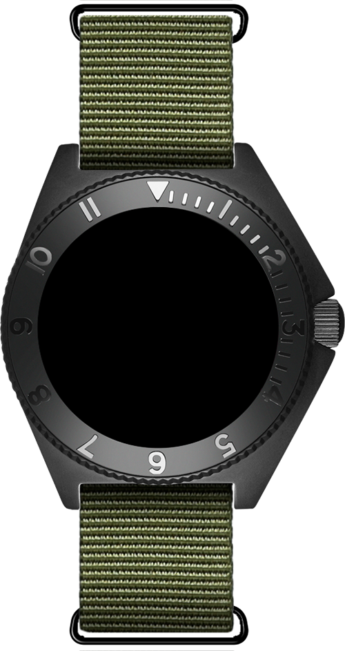 Mayfair Strap Nato Army Green - Strap (500x943), Png Download