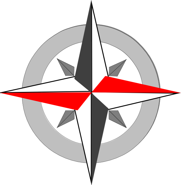 Compass Rose (588x600), Png Download