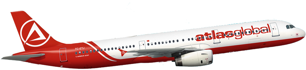 997 X 309 5 0 - Atlasglobal Airline (997x309), Png Download