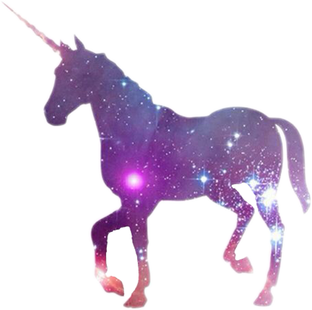 Galaxy Unicorn Tumblr - Einhorn Galaxy (1024x1017), Png Download
