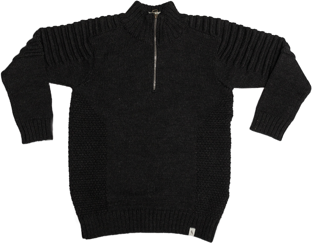 Bowman Zip Neck Jumper - Cardigan (1024x1280), Png Download