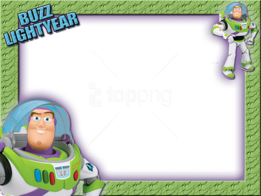 Free Png Kids Transparent Frame With Buzz Lightyear - Buzz Lightyear Png (850x638), Png Download