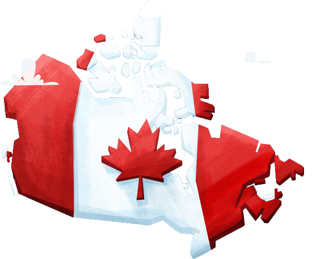 Of Maple Leaf Canadian - Canada Maple Leaf Flag Png (800x600), Png Download