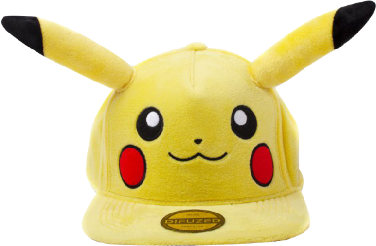 Pikachu Plush Snapback - Pokémon Pikachu Plush Snapback (960x943), Png Download