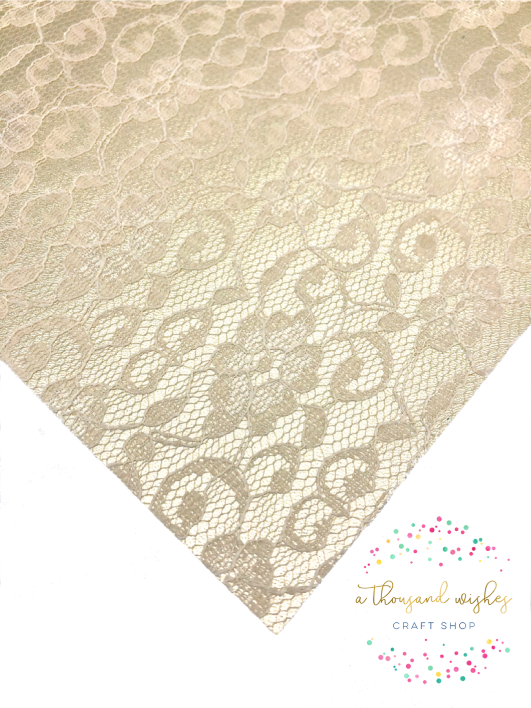 Champagne Gold - Lace Leatherette - Linen (1060x1413), Png Download