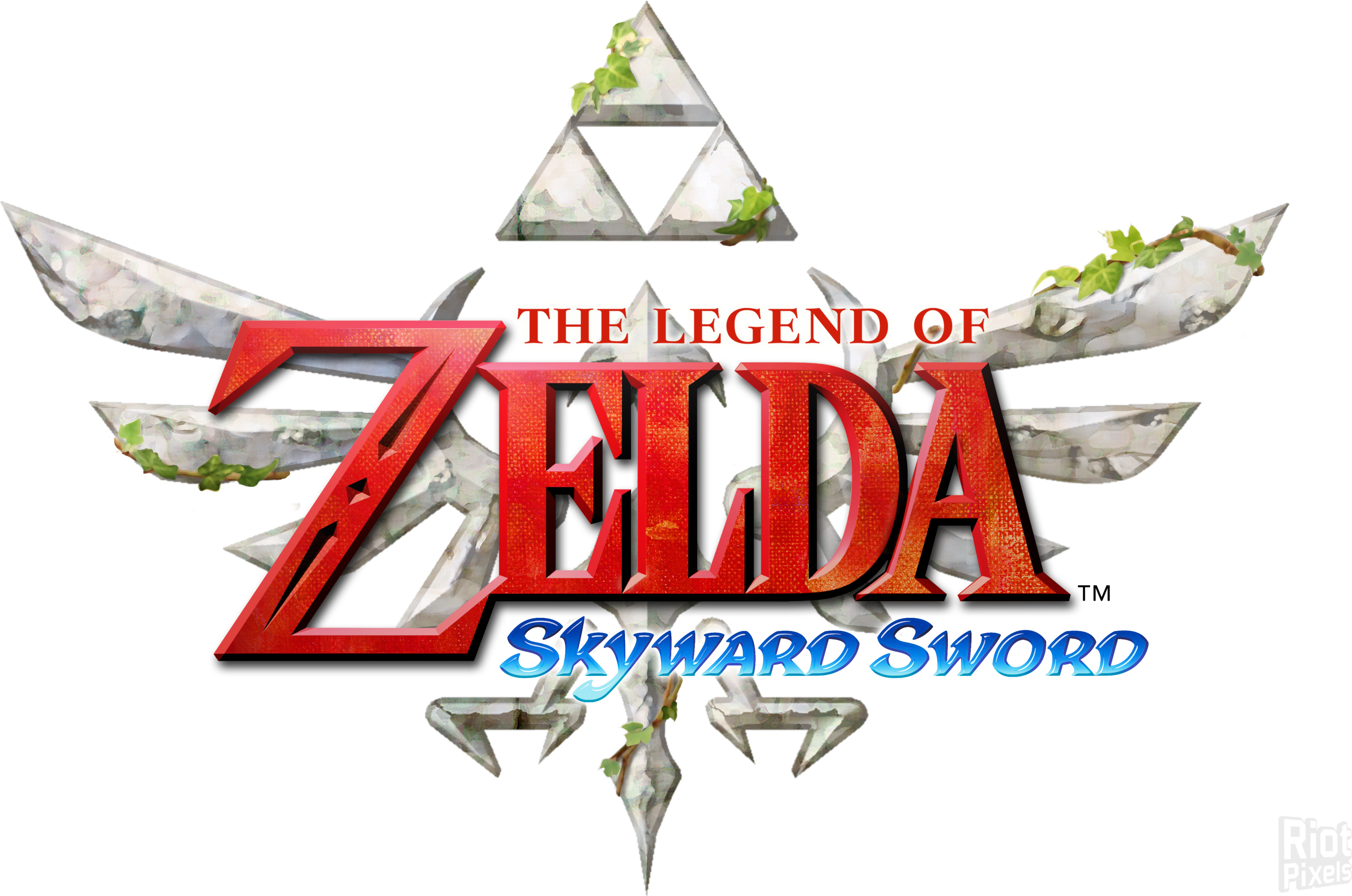 The Legend Of Zelda - Zelda Skyward Sword Title (3274x2160), Png Download