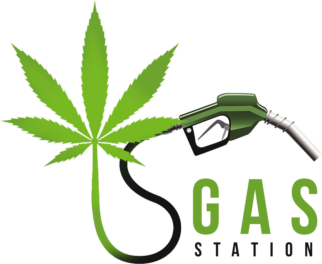 The Gas Station - Cannabis Leaf (1608x1122), Png Download
