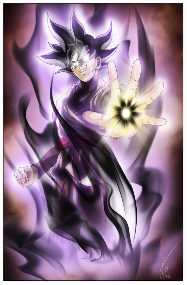 Goku Black Poster - Rwby X Dragon Ball (1024x1024), Png Download