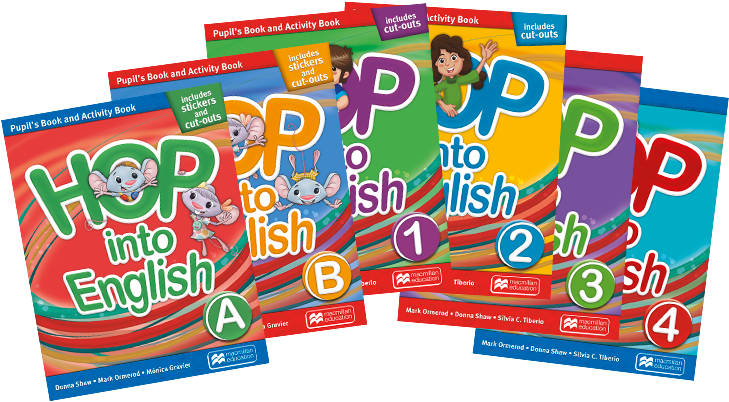 Libro Hop Into English (800x452), Png Download