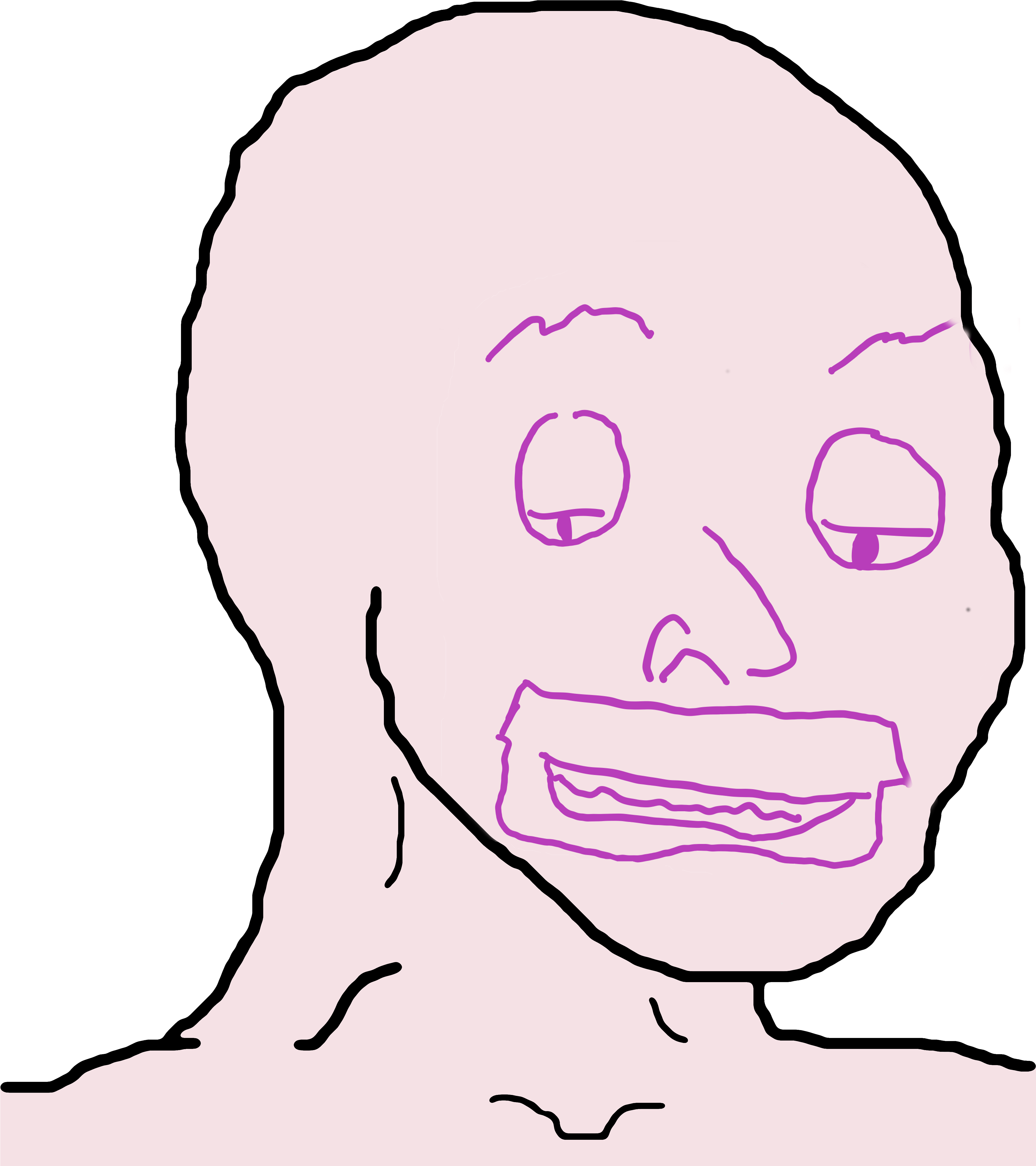 820kib, 4344x5000, Bestwojak - Wojak Png (4344x5000), Png Download