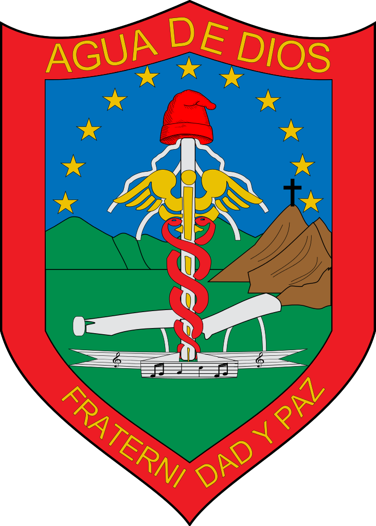 Escudo De Agua De Dios - Lambang Smpn 4 Martapura (731x1023), Png Download