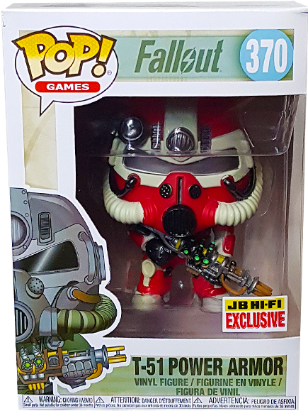 T 51 Power Armor Jb Hi Fi Exclusive - Fallout 76 Pop Figures (600x600), Png Download