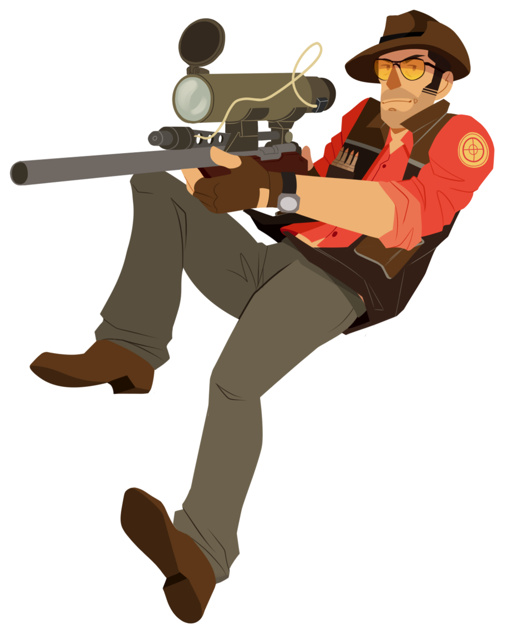 Uh, Yeah, I Am In Team Fortress Hell - Shoot Rifle (1280x1355), Png Download