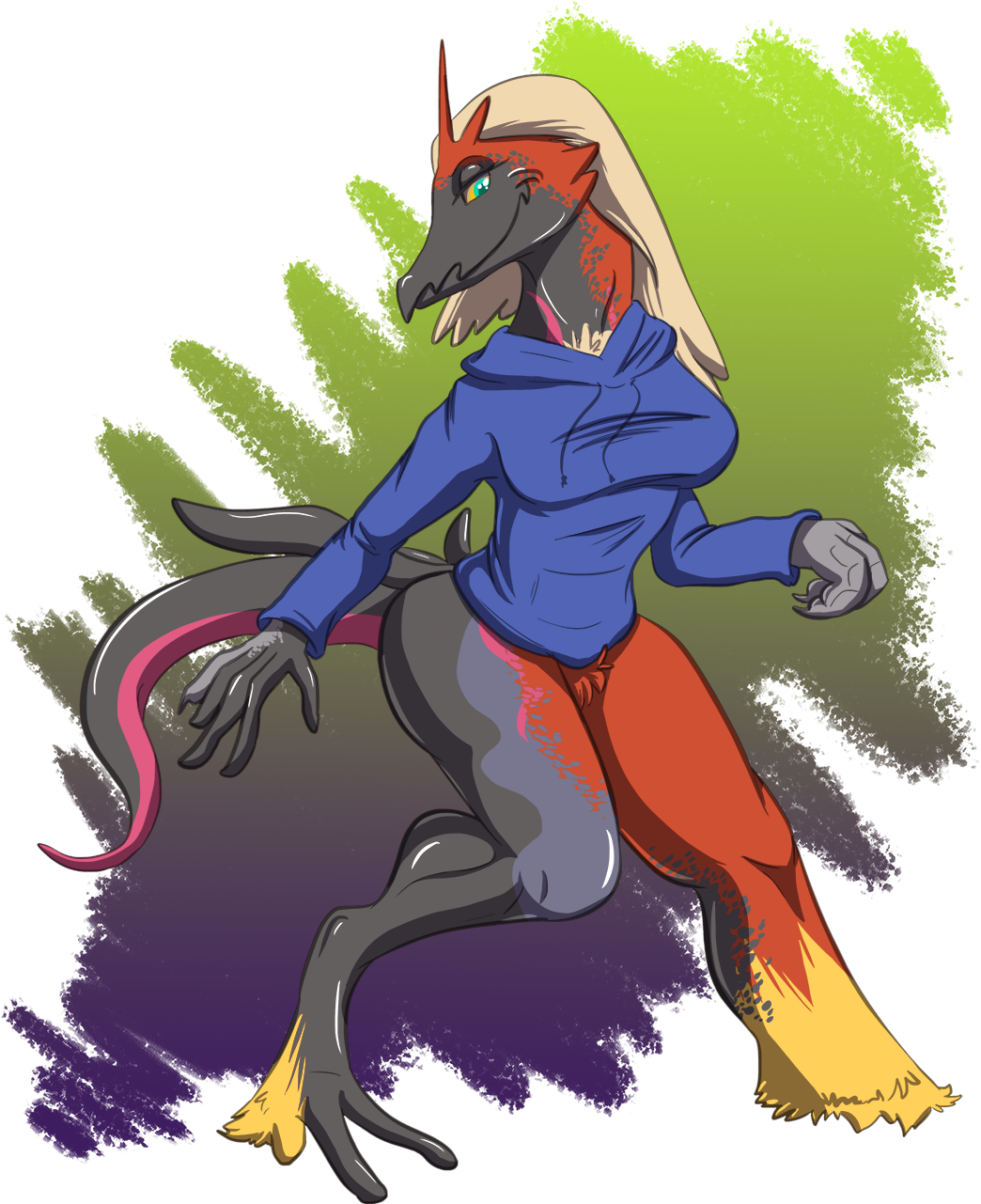 [c] Toxic By Recurrent - Salazzle Transformation (1089x1280), Png Download