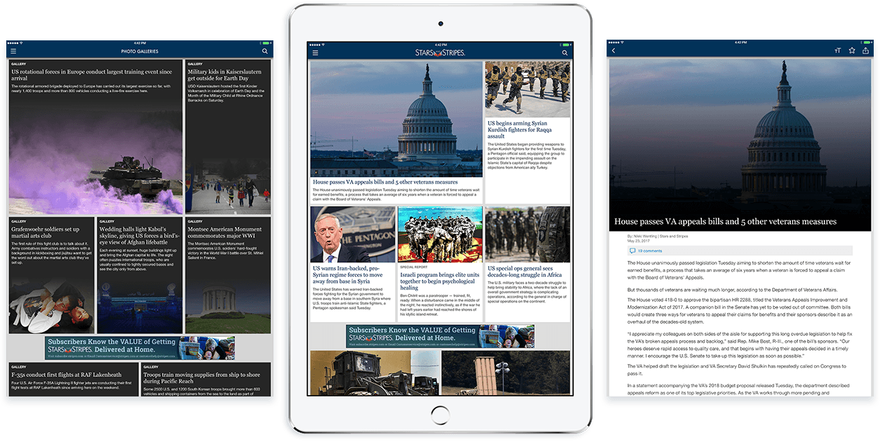 The Stars And Stripes News Apps Deliver The U - Stupa (1265x634), Png Download