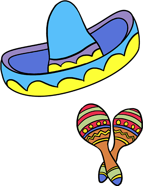 680 X 678 3 - Easy Sombrero Drawing (680x678), Png Download