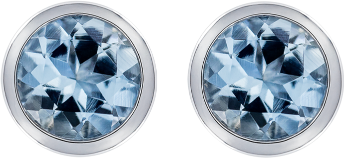 Pure Stud Earrings I In White Gold - Earrings (940x940), Png Download