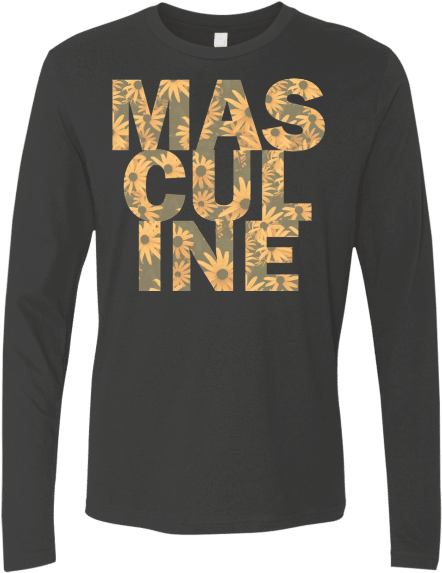 Masculine T-shirt - Long-sleeved T-shirt (1155x1155), Png Download