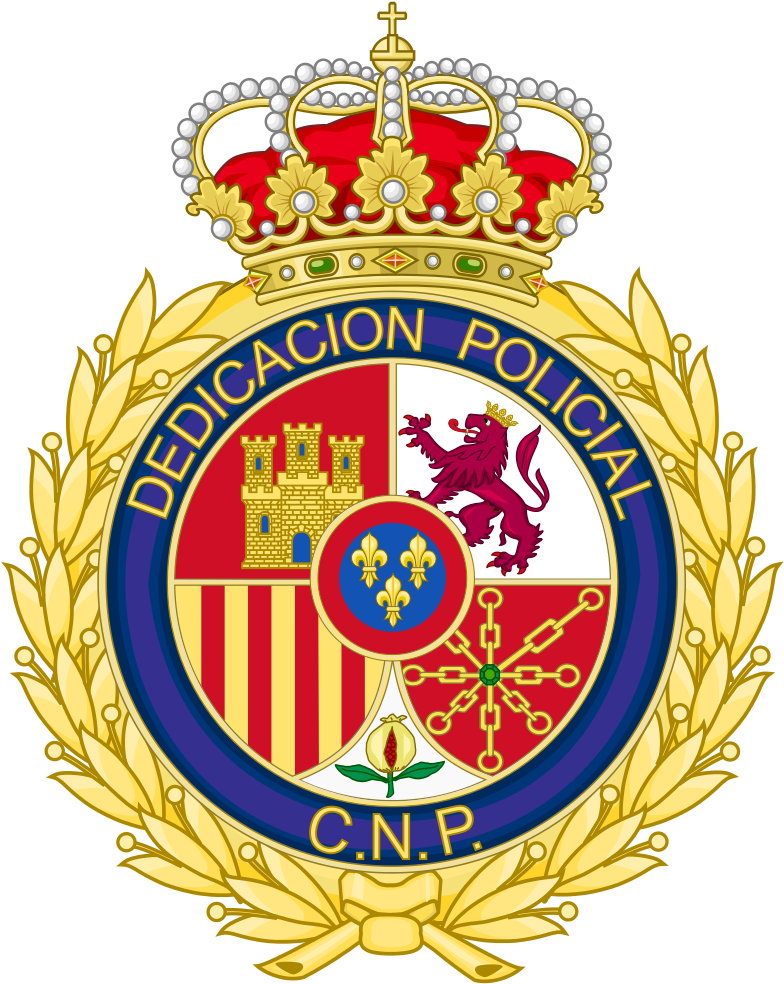 Badge Of The Service Police Decoration - Escudo Policia Nacional España (810x1024), Png Download