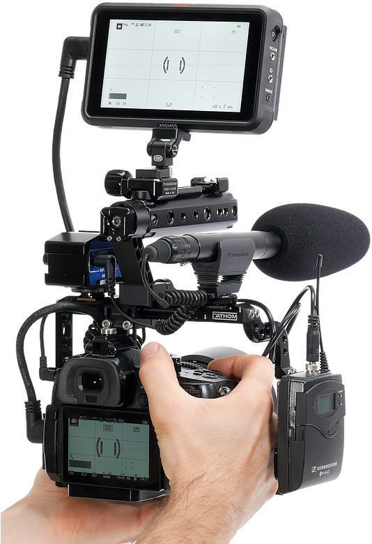 Fathom Camera Cage In Hand B 1890496 - Electronics (542x788), Png Download