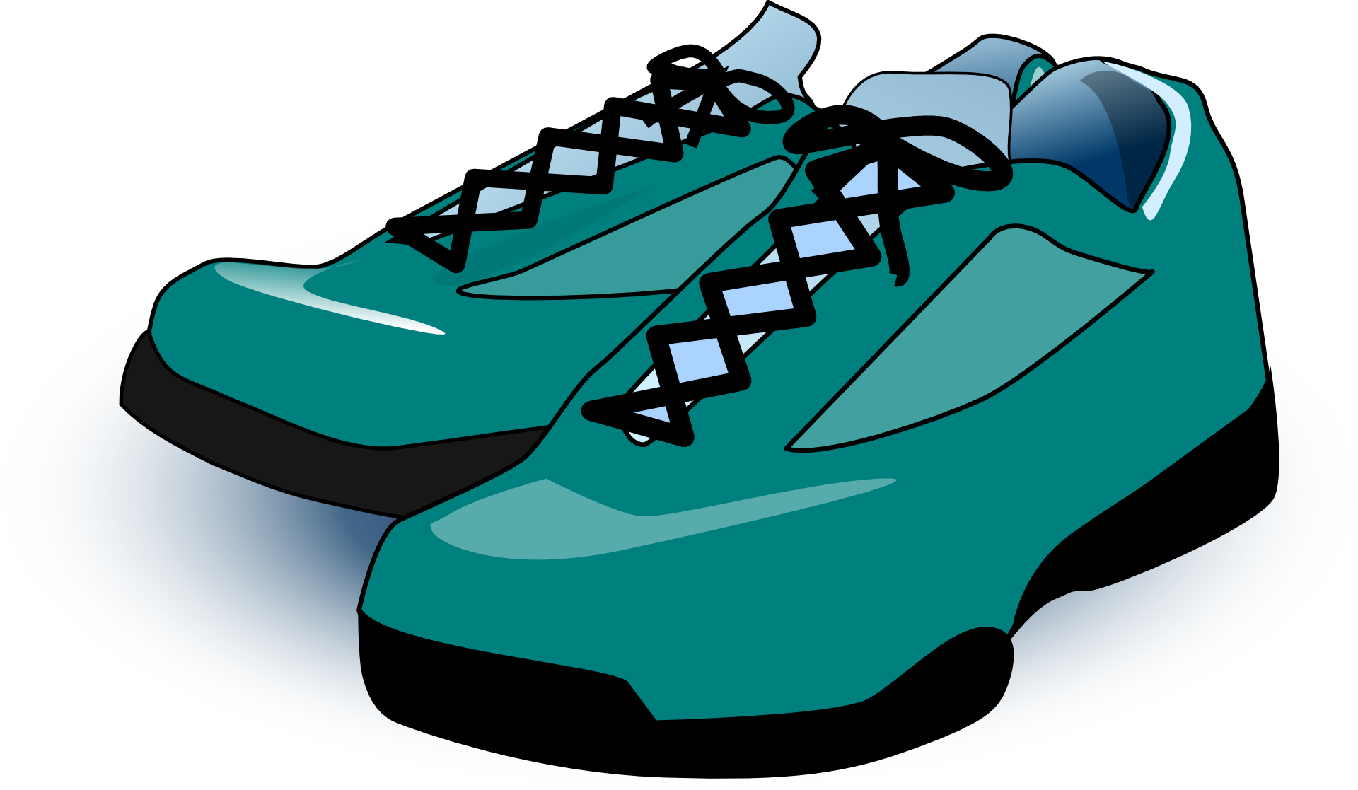 Sneakers Shoe Converse Clip Art - Transparent Background Clipart Shoes (1920x1117), Png Download