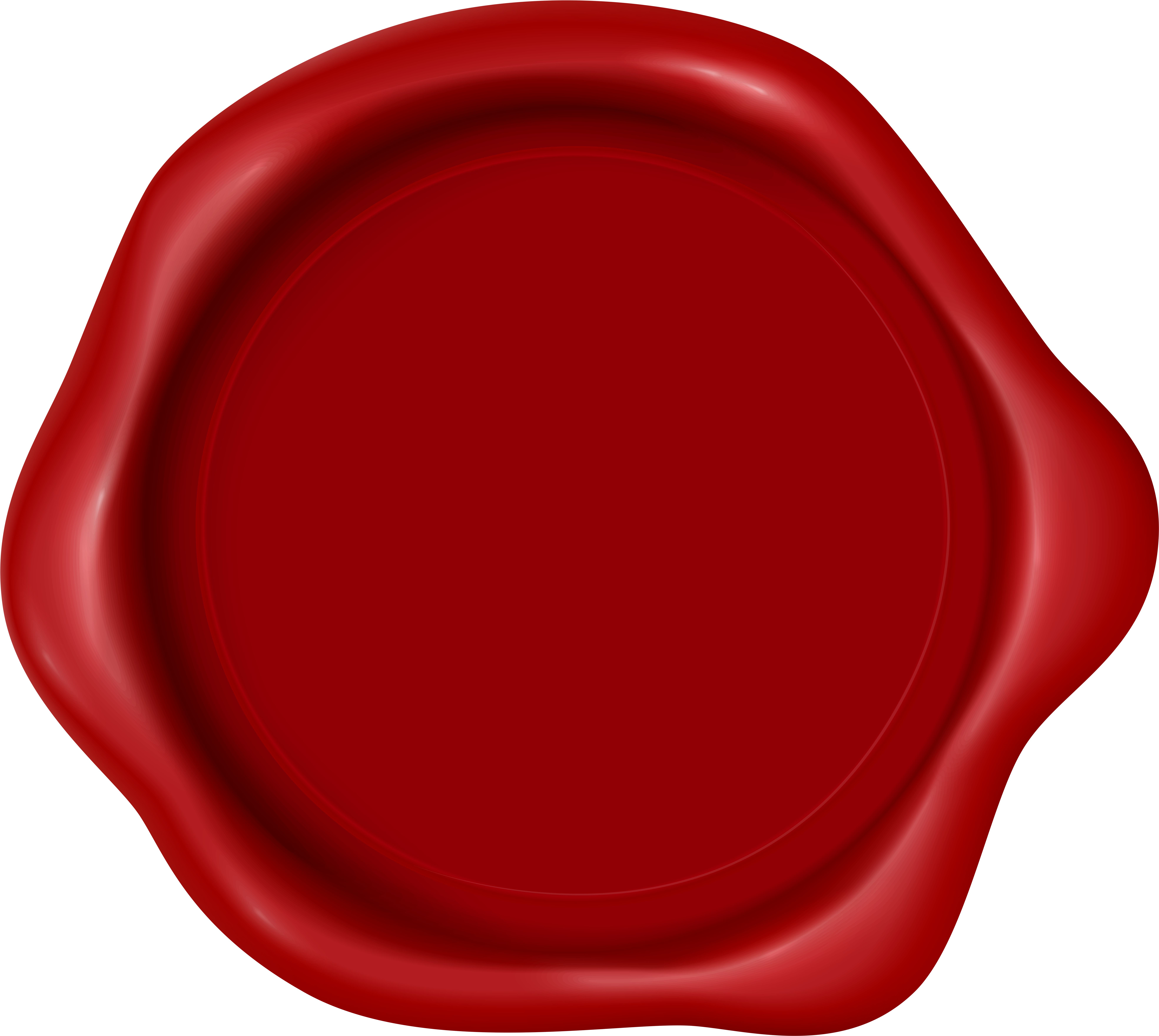 Wax Stamp Red Transparent Image (8000x7165), Png Download