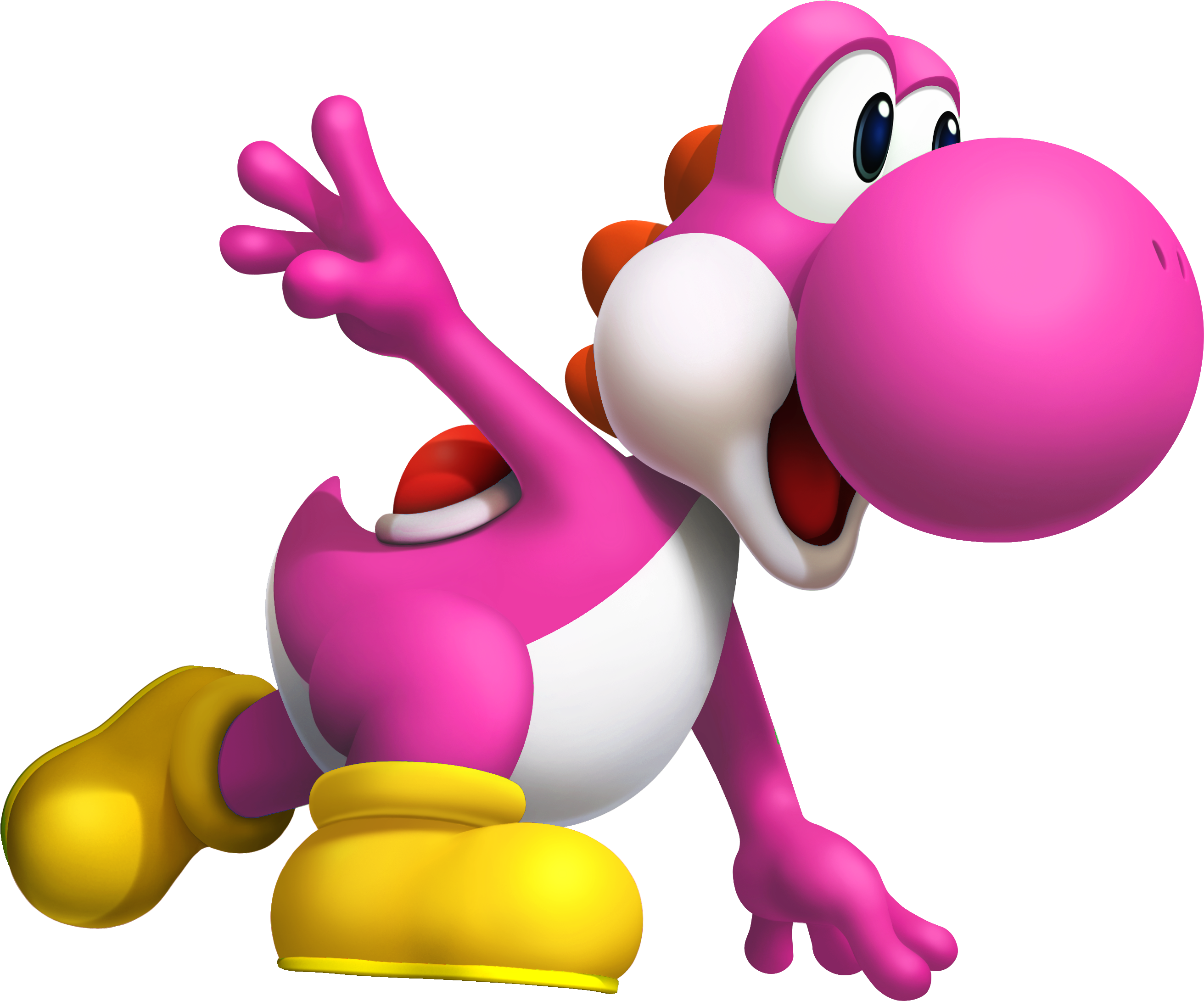 Pink Yoshi Yba - Sonic At The Olympic Winter (2662x2246), Png Download