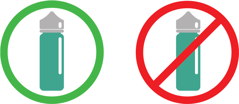 Containers That Fit In 1 Quart Sized, Resealable Bag - Reject No Icon (1153x336), Png Download