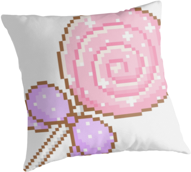 Tumblr Style Kawaii Pink Lollipop - Lollipop Pixel Kawaii Gif (875x875), Png Download