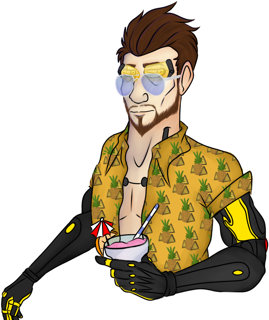 Jensen Just Chilling - Cartoon (1200x1072), Png Download