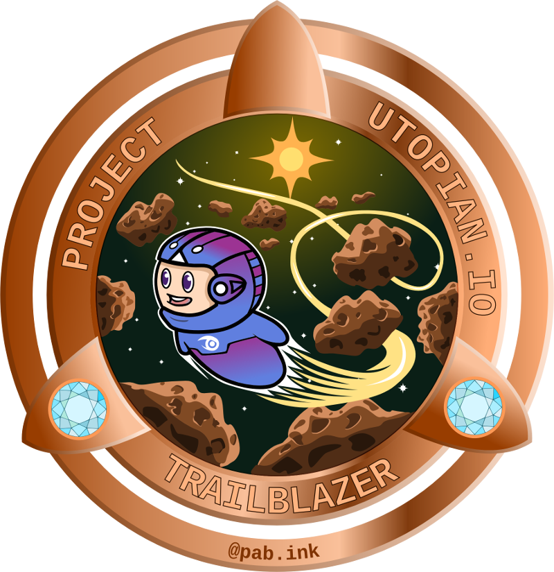 Badge Trailblazer Utopian - Illustration (800x825), Png Download