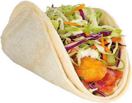 Taco Time Baja Fish Taco (686x600), Png Download