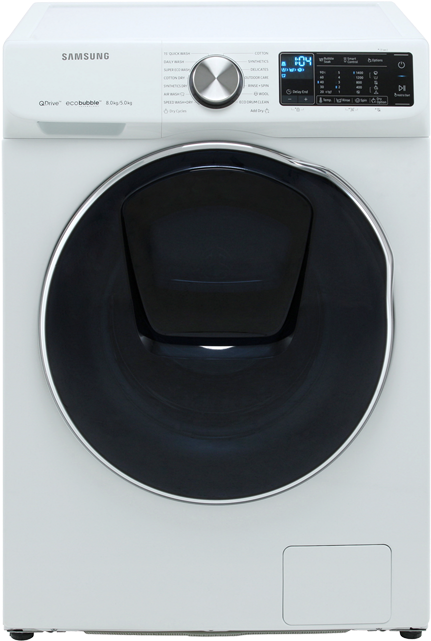 Samsung Quickdrive™ Wd80n645oow 8kg / 5kg Washer Dryer - Lavatrice 10 Kg Hotpoint (640x640), Png Download