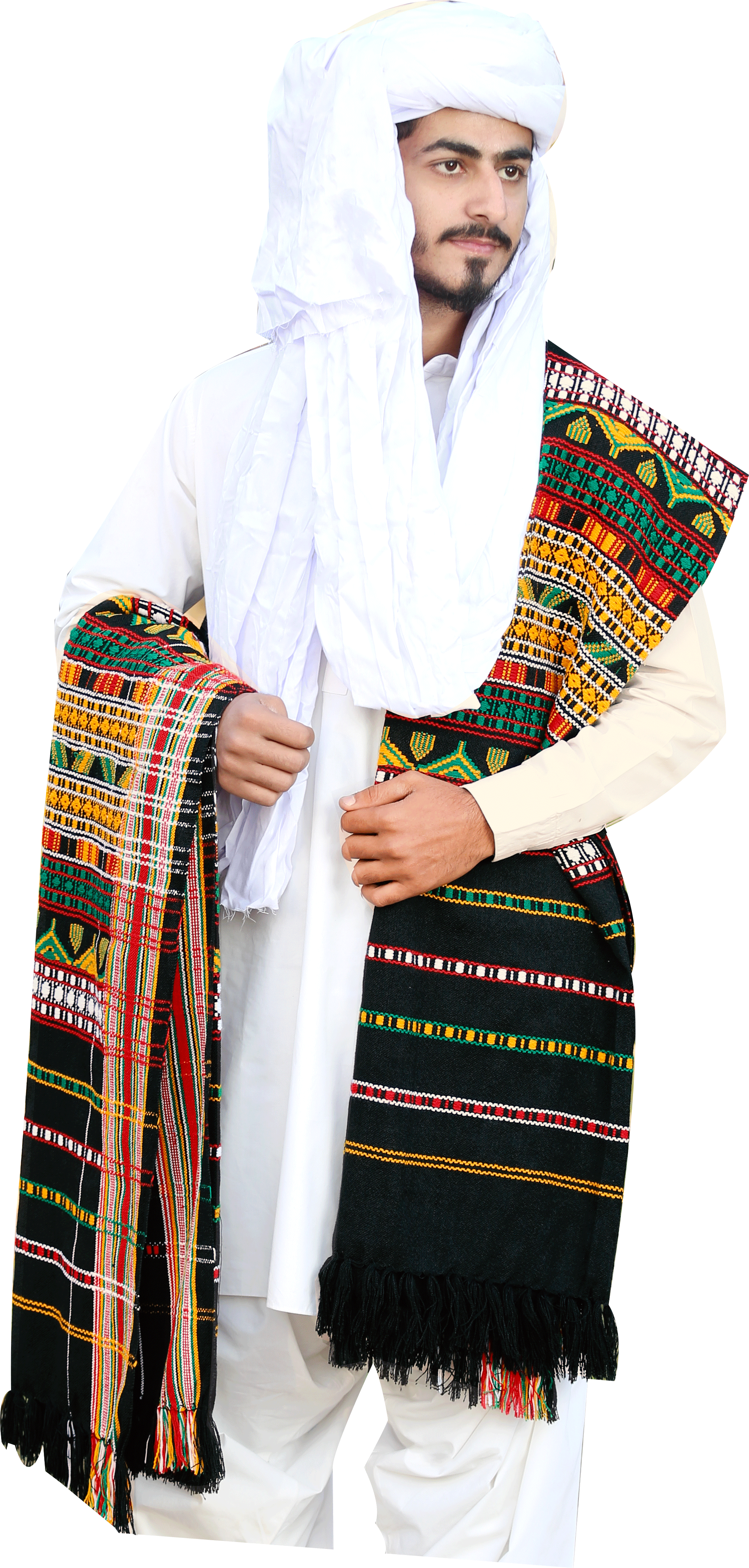 Balochi - Balochi Shawl For Men (1963x4111), Png Download