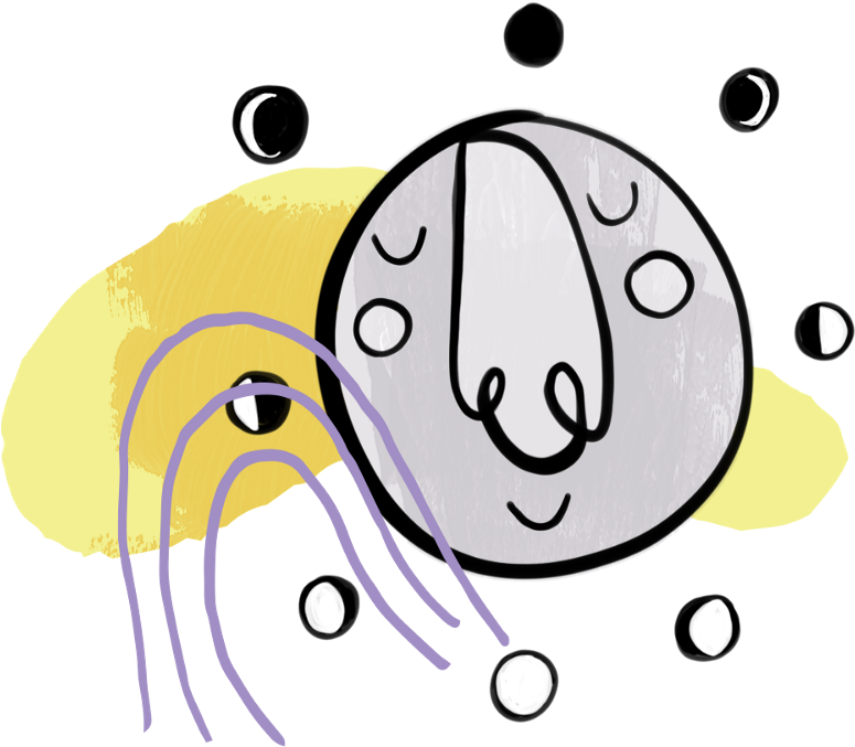 Every Phase Of The Moon This Blogger Is Blogging / - Cartoon (1600x900), Png Download