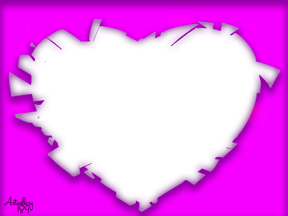 Simple Love Frames For Photo - Heart (1000x750), Png Download