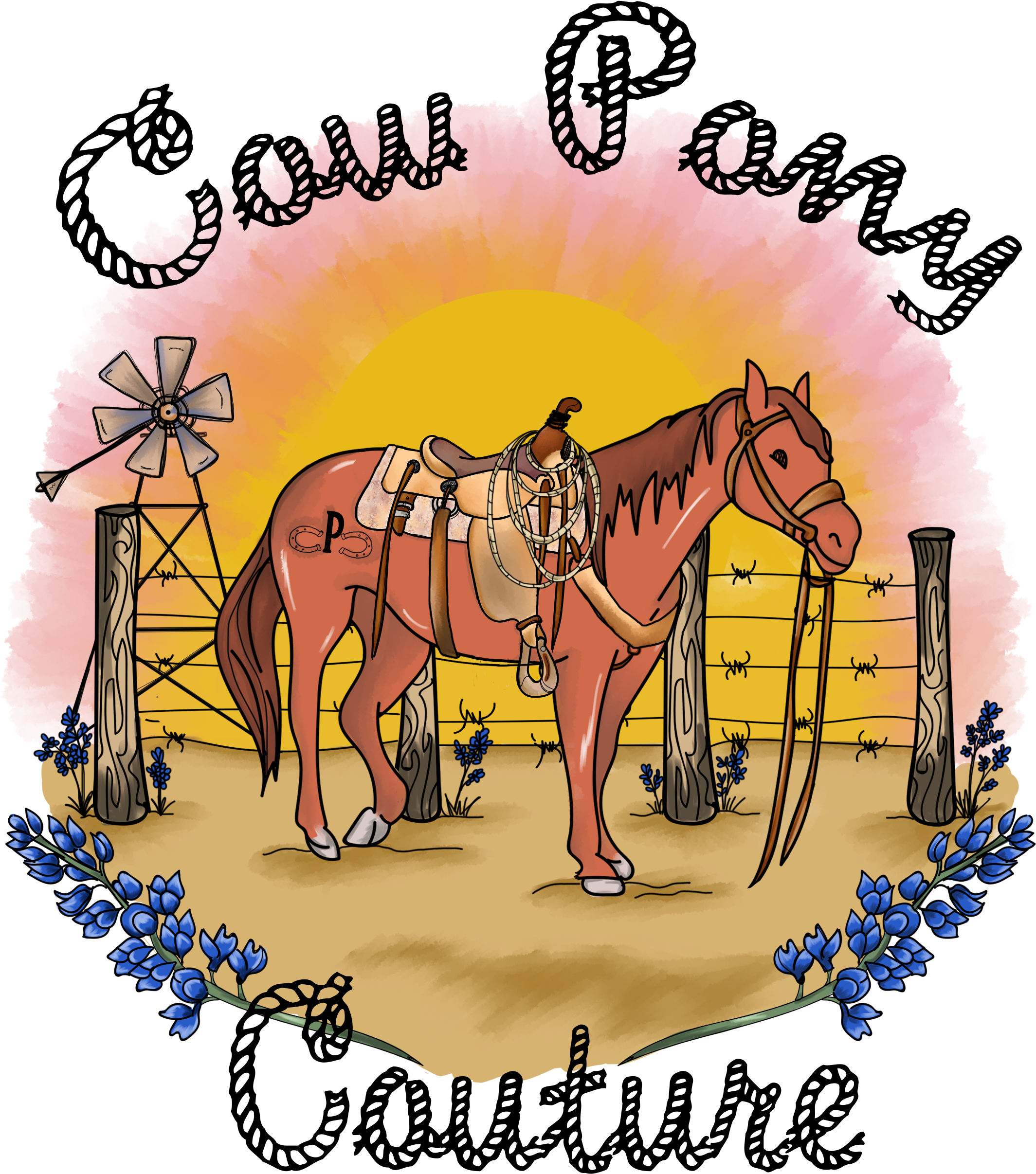 Skip To Navigation Skip To Content Cow Pony Couture - Illustration (3300x2550), Png Download
