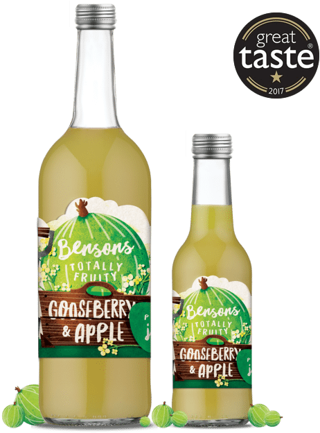 Gooseberry And Apple - Glass Bottle (579x639), Png Download